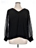 Calvin Klein Black 3/4 Sleeve Blouse Size 1X - photo 1