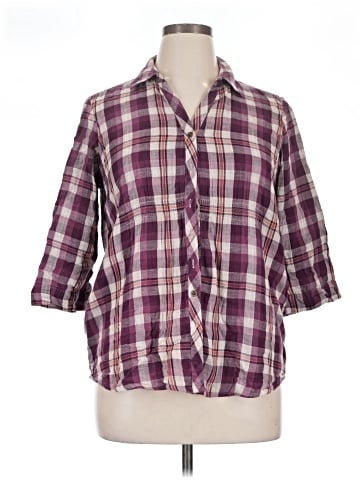 SONOMA life + style 3/4 Sleeve Button-Down Shirt (view 1)