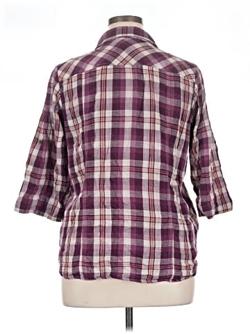 SONOMA life + style 3/4 Sleeve Button-Down Shirt (view 2)