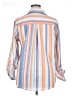Unbranded Stripes Orange 3/4 Sleeve Button-Down Shirt Size XL - photo 2