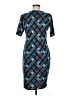 Lularoe Argyle Blue Cocktail Dress Size M - photo 2