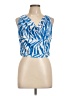 Tyche 100% Polyester Blue Sleeveless Blouse Size L - photo 1