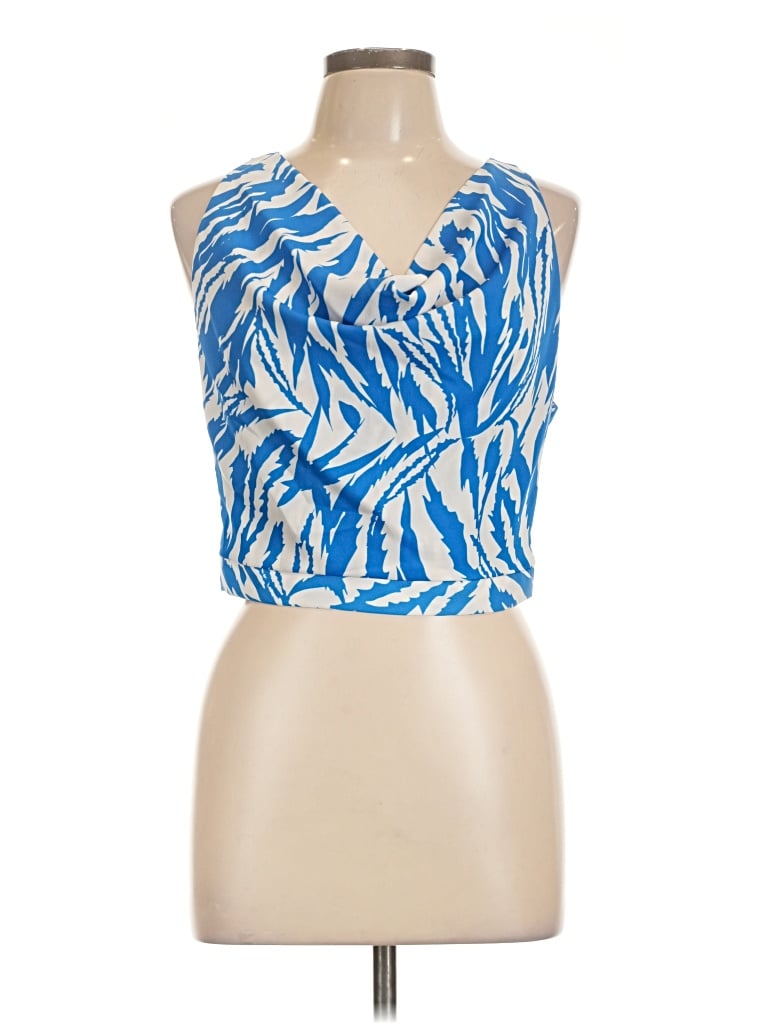 Pre-owned Tyche Sleeveless Blouse In Blue