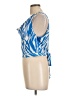 Tyche 100% Polyester Blue Sleeveless Blouse Size L - photo 5