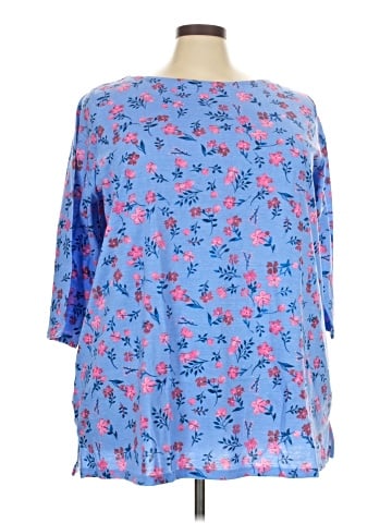 Woman Within 3/4 Sleeve Blouse (view 1)