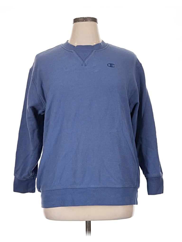 Pre-owned Champion Sweatshirt In Blue