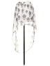 Divided by H&M 100% Polyester Silver White Formal Skirt Size 4 - photo 1