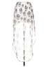 Divided by H&M 100% Polyester Silver White Formal Skirt Size 4 - photo 2