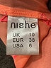 Nishe 100% Polyester Orange Short Sleeve Blouse Size 6 - photo 9