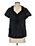 Talbots Black Short Sleeve Blouse Size 4 - photo 1