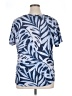 Tribal Blue Short Sleeve Blouse Size 1X - photo 2