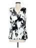 Banana Republic 100% Polyester Silver Sleeveless Blouse Size M - photo 1