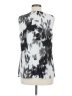 Banana Republic 100% Polyester Silver Sleeveless Blouse Size M - photo 2