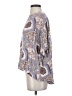 Easel 100% Rayon Paisley Purple Short Sleeve Blouse Size S - photo 5