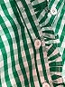 Unbranded 100% Polyester Checkered-gingham Green Long Sleeve Blouse Size M - photo 7