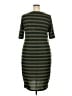 Lularoe Stripes Green Casual Dress Size 24 - 26 - photo 2