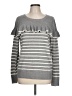 Tina + Jo Stripes Gray Pullover Sweater Size L - photo 1