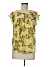 OLM Yellow Short Sleeve Blouse Size M - photo 1