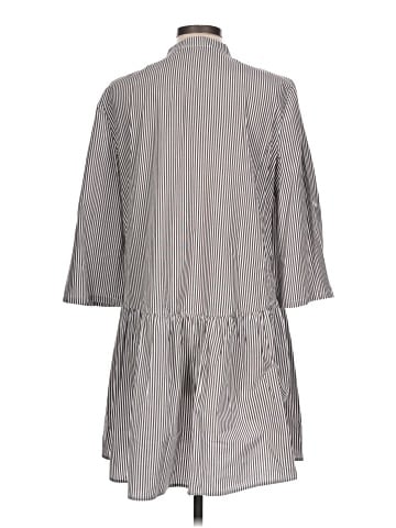 Madewell Button-Front Mini Shirtdress in Stripe Poplin (view 2)