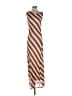Dee Elly Stripes Brown Casual Dress Size M - photo 1