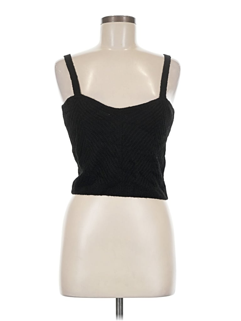 Pre-owned Vero Moda Tank Top Black Strapless Neckline Tops