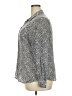 Foxcroft 100% Tencel Animal Print Silver Long Sleeve Button-Down Shirt Size 18 - photo 5