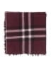 Unbranded Plaid Burgundy Scarf One size - photo 2