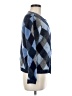 Talbots Argyle Blue Wool Cardigan Size M - photo 4