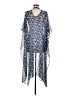 LC Lauren Conrad 100% Polyester Blue Kimono One size - photo 2