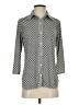 Max Studio Houndstooth Gray 3/4 Sleeve Blouse Size S - photo 1