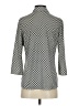Max Studio Houndstooth Gray 3/4 Sleeve Blouse Size S - photo 2