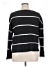 Talbots 100% Pima Cotton Stripes Black Pullover Sweater Size XL - photo 2