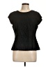 Halogen Black Short Sleeve Top Size L - photo 1