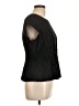 Halogen Black Short Sleeve Top Size L - photo 4