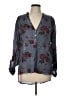 Raga Floral Gray Long Sleeve Blouse Size L - photo 1