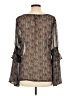Octavia 100% Polyester Brown Long Sleeve Blouse Size L - photo 2