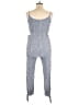 Lulus 100% Rayon Chevron-herringbone Blue Jumpsuit Size XL - photo 2