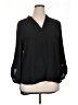 Tacera 100% Polyester Black 3/4 Sleeve Blouse Size XL - photo 1