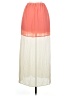 Lulumari 100% Polyester Color Block Orange Casual Skirt Size S - photo 2