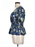 Eclair Blue Short Sleeve Blouse Size L - photo 5