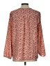Pleione 100% Polyester Red Long Sleeve Blouse Size L - photo 2