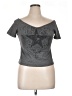 Romwe Stars Gray Short Sleeve Top Size XL - photo 1
