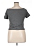 Romwe Stars Gray Short Sleeve Top Size XL - photo 2