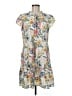 Simplee Print Gray Casual Dress Size M - photo 1