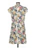Simplee Print Gray Casual Dress Size M - photo 2