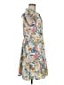 Simplee Print Gray Casual Dress Size M - photo 4