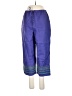 JM Collection 100% Linen Color Block Blue Linen Pants Size Lg Petite - photo 1