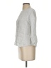 Tahari 100% Linen Gray 3/4 Sleeve Top Size XS - photo 5