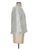 Tahari 100% Linen Gray 3/4 Sleeve Top Size XS - photo 4