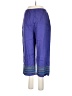 JM Collection 100% Linen Color Block Blue Linen Pants Size Lg Petite - photo 2